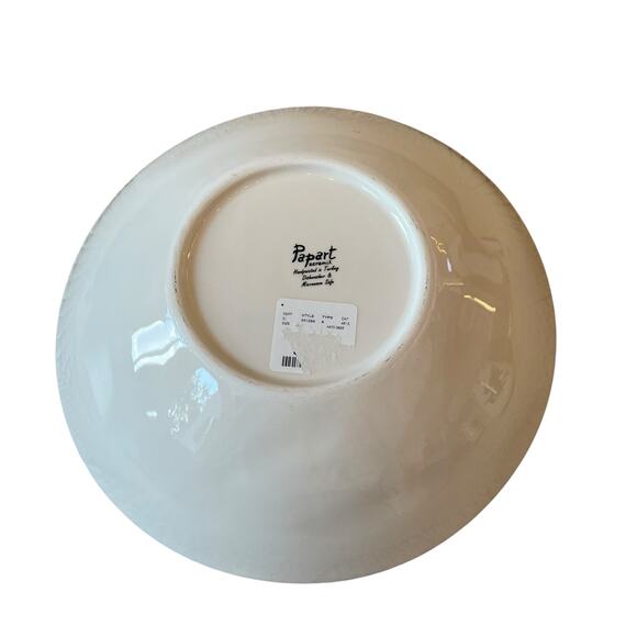 PAPART SERAMIK Red Cardinal Serving Bowl 12in Handcrafted in Turkey NEW - Picture 8 of 13